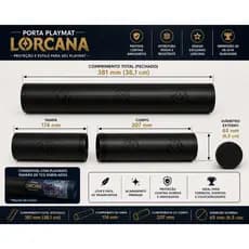 Porta Playmat Lorcana TCG | Tubo para Playmat com Símbolos das Tintas