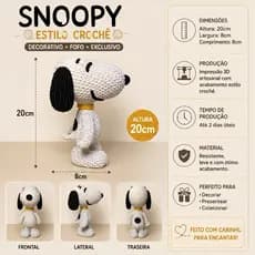 Bonecos 3D  | Versão Crochet e Tradicional | Stitch, Pokémon, Snoopy, Batman e Muito Mais!