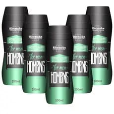 Kit 5 Sabonetes Íntimos Masculinos 200ML cada - Rhenuks Cosméticos