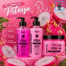 Kit COMPLETO DE PITAYA - Esfoliante + Hidratante + Sabonete para CORPO E ROSTO kit para rosto kit para limpeza facial