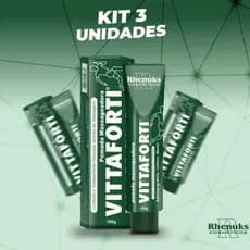 KIT C/3 Pomada Massageadora Vittaforti 150g - Alivio de Dores Musculares