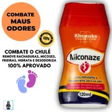 Creme Hidratante e Desodorante Miconaze - Elimina Chulé, Rachaduras, Micose, Frieira, Hidrata -120ml