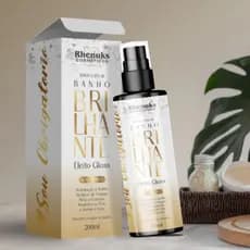 Spray Capilar Banho Brilhante Efeito Gloss 200 ml Rhenuks