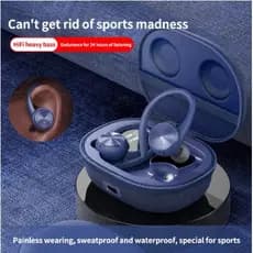 J92 Fone De Ouvido Bluetooth Sem Fio Com Gancho Esportivo À Prova D'água/Intra-Auricular