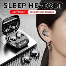 Mini fone de ouvido sem fio para dormir, Bluetooth 5.3 TWS, IPX5 à prova d'água, com microfone