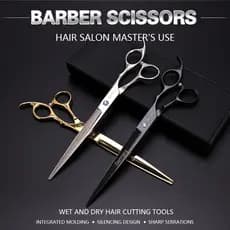 Spot 9 Polegada Tesoura De Cabeleireiro Alemanha Corte De Cabelo Prata Aço Inoxidável Salão Barbeiro Plana