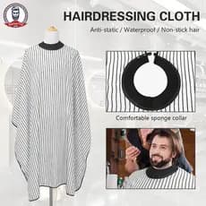 Capa De Corte De Cabelo Com Fecho Ajustável Cabeleireiro Antiestática À Prova D'água Para Salão De Beleza Barbeiro Capas