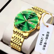 ORUSS Original Relógio de Masculino de Luxo 100% Original Gold Fashion Business Relógio Masculino de Aço Inoxidável