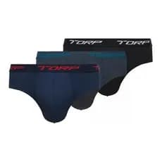 Kit 6 Cuecas Torp Slip Basic 100% Algodão Adulto 7004