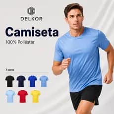 Camiseta Masculina Básica Dry Fit Academia Casual Fitness Plus Size