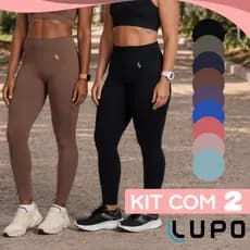 Calça Legging Feminina Max Lupo Kit 2 Sem Transparência Academia Fitness Treino