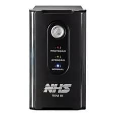 No Break NHS Mini III 600 600VA Bivolt 6 Tomadas Preto
