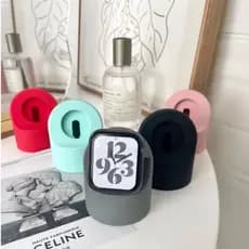 Suporte Do Carregador De Silicone Para Relógio Apple Série Ultra 8 7 6 5 4 3 2 1 SE 49mm 45 44 42mm 41 40 38mm Acessórios Da Estação De Carregamento Iwatch
