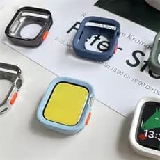 Capa Blindada Para Relógio Apple 44mm 45mm 40 41 49mm Ultra 10 9 8 7 6 5 De Eletrodeposição De Silicone Macio Anti-Gotas