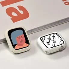Capa De Silicone Macio Para Apple Watch Case 46mm 42mm 41mm 40mm 45mm 44mm 49mm Acessórios Amortecedor De Prevenção De Q