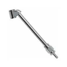 Bico Inflador De Encher Pneu Calibrador Profissional Aço Rosca Com Bocal Duplo 1/4 Retenção