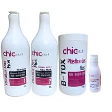 Kit Plástica Chic Hair Açaí Coco e Queratina Líquida 175ML Chic Hair