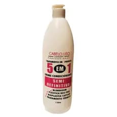 Semi Definitiva 5 em 1 1 Litro Cabelo Liso   Chic Hair Profissional