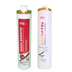 Queratina Liquida Chic Hair 1L e Queratina Hidrolisda em Gel 1L  Chic Hair