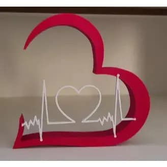 Coração Decorativo 3D - Enfeite de Coração - Presente Criativo Dia dos Namorados