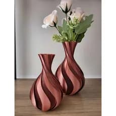 Kit 2 Vasos Decorativos Paris Impressão 3D - Varias Cores