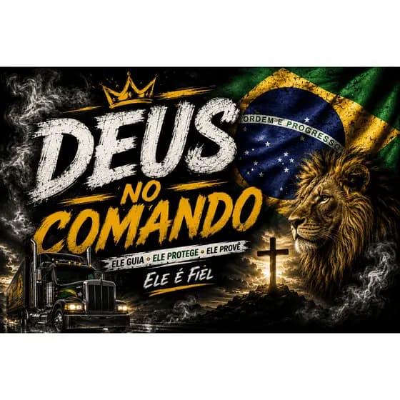 BANDEIRA PARA CAMINHÃO CARRO MOTO FURGÃO BAU 90X65 LONA 4 ILHÓIS comando