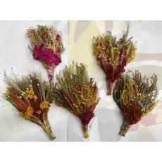 MINI BUQUÊ MISTO DE FLORES NATURAIS SECAS/DESIDRATADAS(Antes de comprar, por favor leia a descrição do produto)