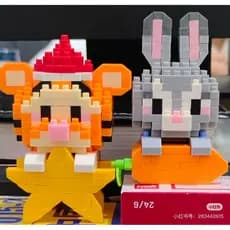 Bonequinhos de Blocos Pixel Art – Enfeite para Monitor Kawaii, Tampa Webcam, Proteção de Privacidade
