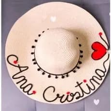Chapéu de Praia  Personalizado com o Nome que Desejar