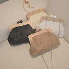 Bolsas de praia de palha para mulheres bolsa transversal de palha de verão bolsa de mão ráfia  bolsa de ombro