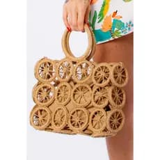 Bolsa de Palha Costa Rica Artesanal Limão