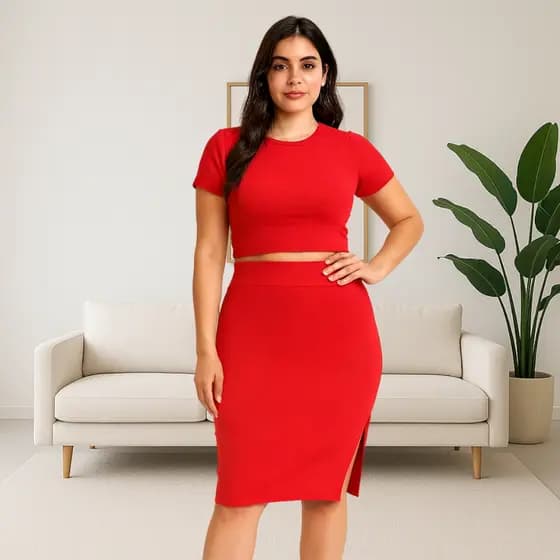 Saia Feminina Midi Fenda Lateral Cintura Alta Moda Casual Estilo Elegante Tendência Festa Trabalho