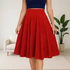 Saia Feminina Godê Rodada Midi Moda Evangélica Estilo Elegante Casual Tendência Congresso Igreja
