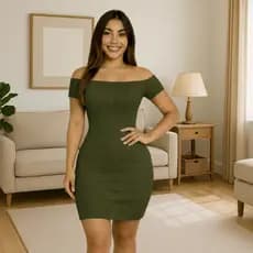 Vestido Feminino Tubinho Curto Manga Curta Ombro Ombro Estilo Elegante Festa Tendência Inspiração