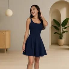 Vestido Feminino Curto Godê Alças Moda Estilo Elegante Festa Verão Tendência Blogueira Fashion