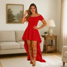 Vestido Feminino Longo Mullet Ombro Ombro Manga Curta Moda Festa Estilo Elegante Tendência Noite