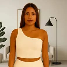 Blusa Cropped Feminina Alça Mula Manca Moda Casual Estilo Elegante Verão Tendência Blogueira Fashion