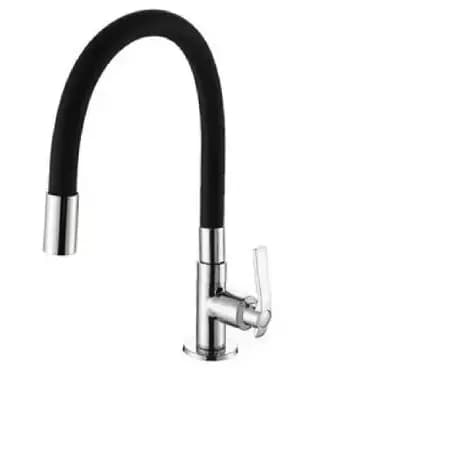 Deckcasa torneira cozinha mesa flexível borracha preta