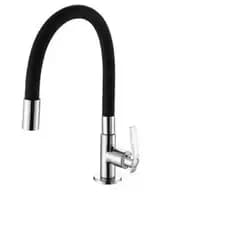 Deckcasa torneira cozinha mesa flexível borracha preta