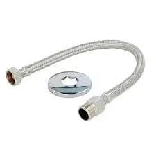 Engate Mangueira  Flexível Trançado Aço Inox 40cm Quente Fria Top Max