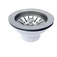 Válvula Americana Escoamento Pia Cuba Cozinha 3. 1/2 Inox Prateado Aço Inox