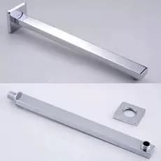 Braço De Chuveiro Ducha Cromado Para Banheiro Parede Aço Inox De Parede 40CM