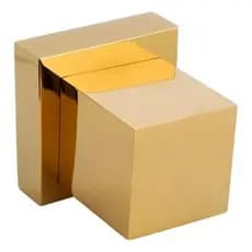Acabamento Registro Quadrado Volante Metal Luxo Padrão Deca Acabamento Brilhante Cor Dourado