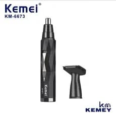 Máquina De Tirar Pelos Nariz Barba E Cabelo Kemei Km-6673 Aparador Multifuncional Recarregável