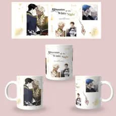 Caneca 325ml Blossoms of the white night manhwa, Yaoi