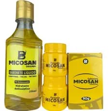 Micosan Kit 2 pomadas 1 sabonete líquido e 1 sabonete em barra Original