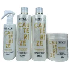 Kit Capilar Cauterização Preenche e Restaura 4 Passos Dukle Professional