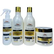 Kit Antiemborrachamento Ferrazo Profissional 4 Passos 500ml Completo