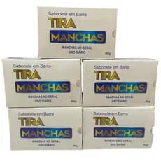 Sabonete em Barra Tira Manchas NatyFlora 90g 5 Unidades