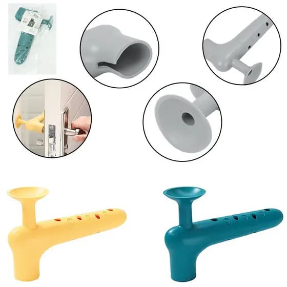 Protetor Capa De Silicone Para Maçaneta De Porta Sortido